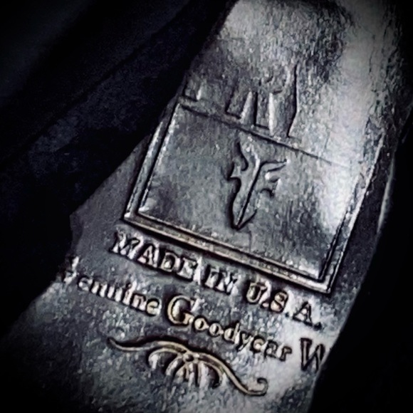 FRYE Jet Riding Boot, Black and Brown Genuine 
Leather Boots Size 9.5 - Picture 7 of 8